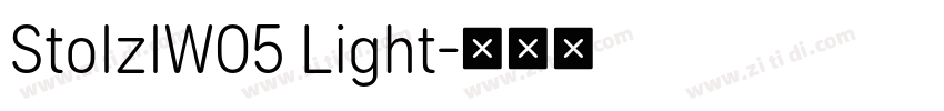 StolzlW05 Light字体转换